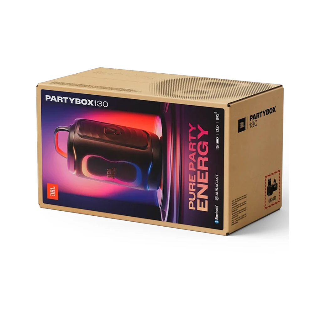 اسپیکر بلوتوثی قابل حمل جی بی ال 200 وات مدل PartyBox 130 با گارانتی 18 ماهه شرکتی — تصویر ۱۵