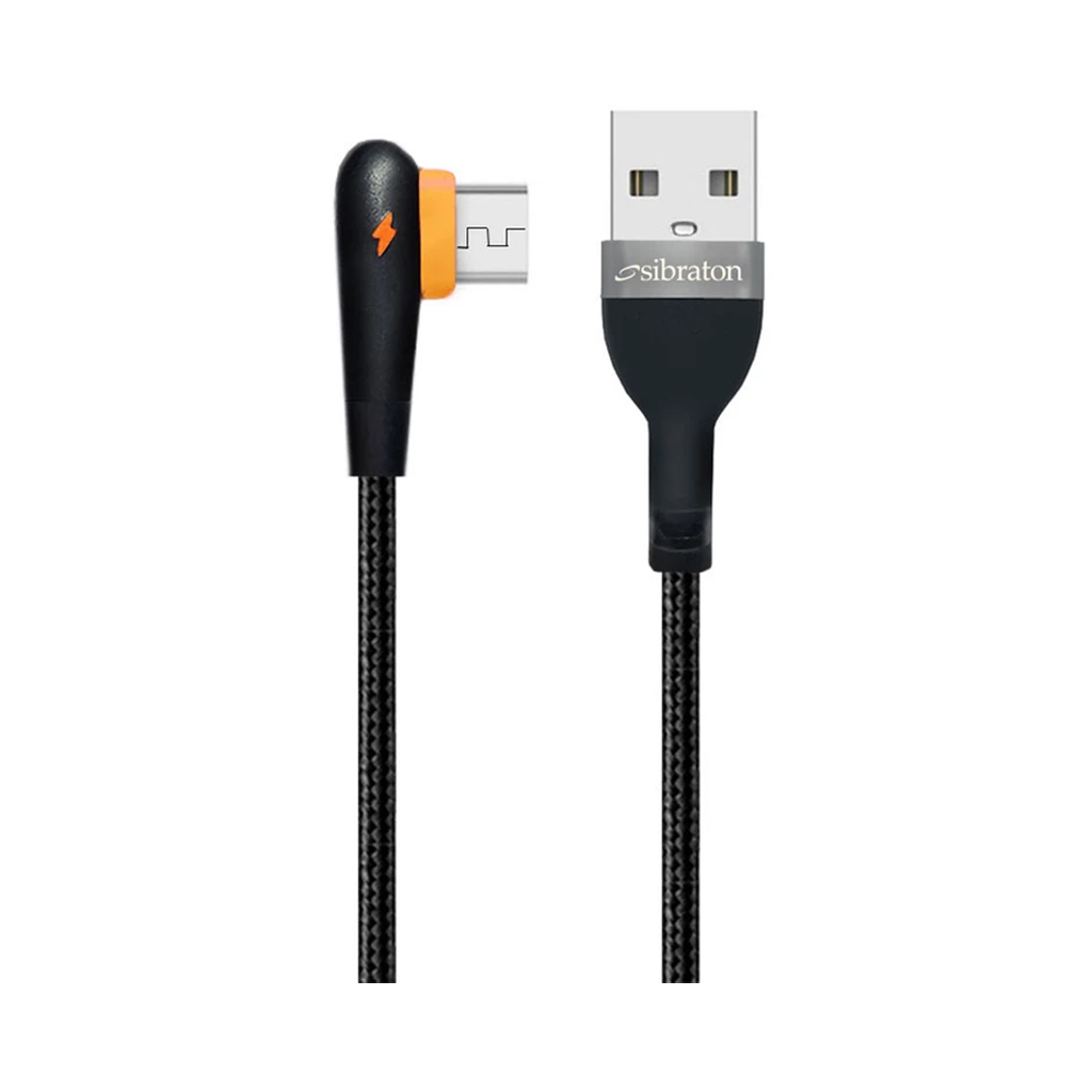 کابل شارژر MicroUSB سیبراتون مدل Sibraton S445A طول 1 متر با گارانتی 12 ماهه شرکتی