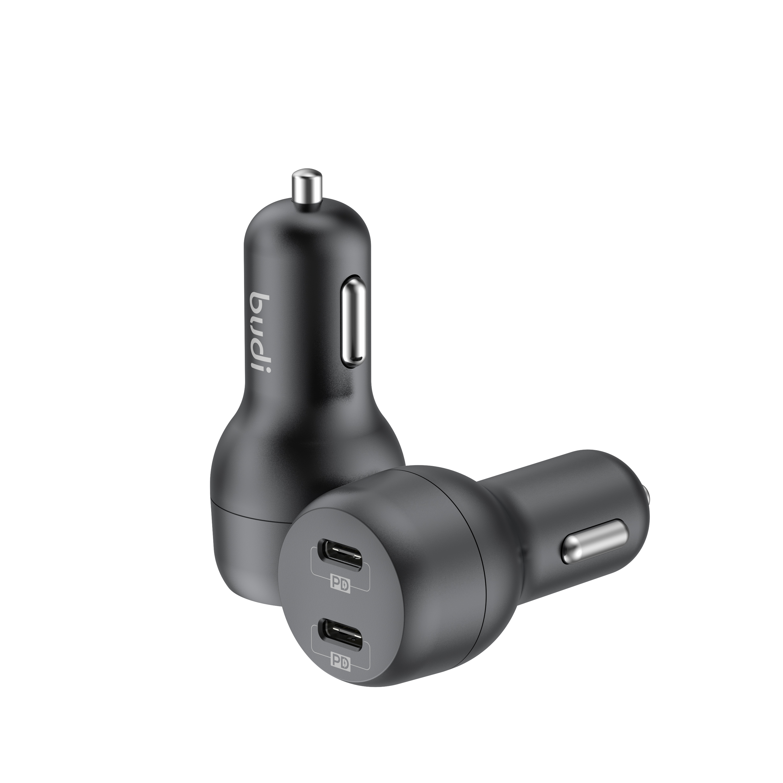 شارژر فندکی 40W بودی PD و فست با 2 خروجی USB-C به همراه کابل USB-C به لایتنینگ به طول 1.2 متر مدل CC108RTLB با گارانتی 18 ماهه (6 ماه تعویض) — تصویر ۶