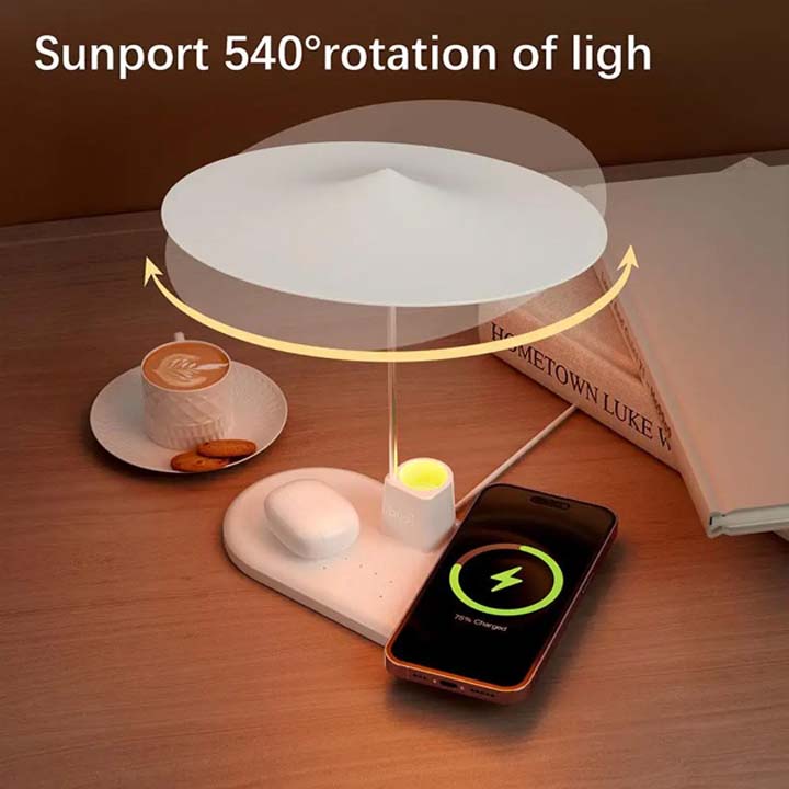 شارژر بی سیم سه کاره 20W بودی تایمردار و دارای نورپردازی مدل WL4800 با گارانتی 18 ماهه (6 ماه تعویض) — تصویر ۱۶