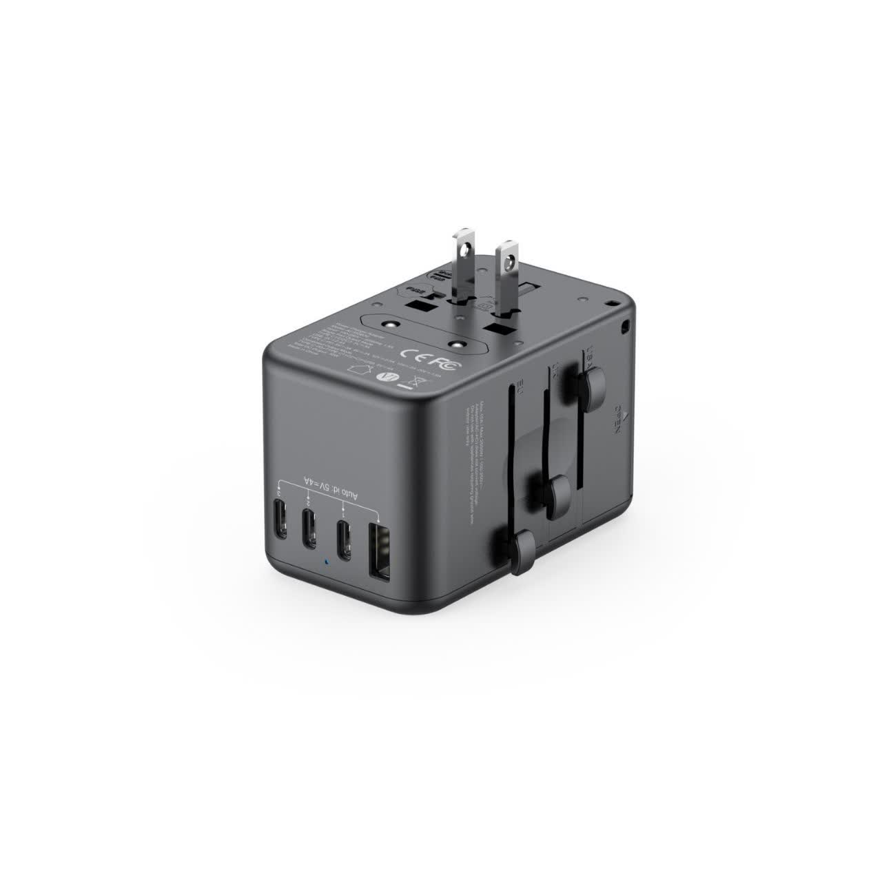 شارژر دیواری 30W GaN بودی PD و فست دارای سری یونیورسال با 5 پورت مدل AC355B30 با گارانتی 18 ماهه (6 ماه تعویض) — تصویر ۳