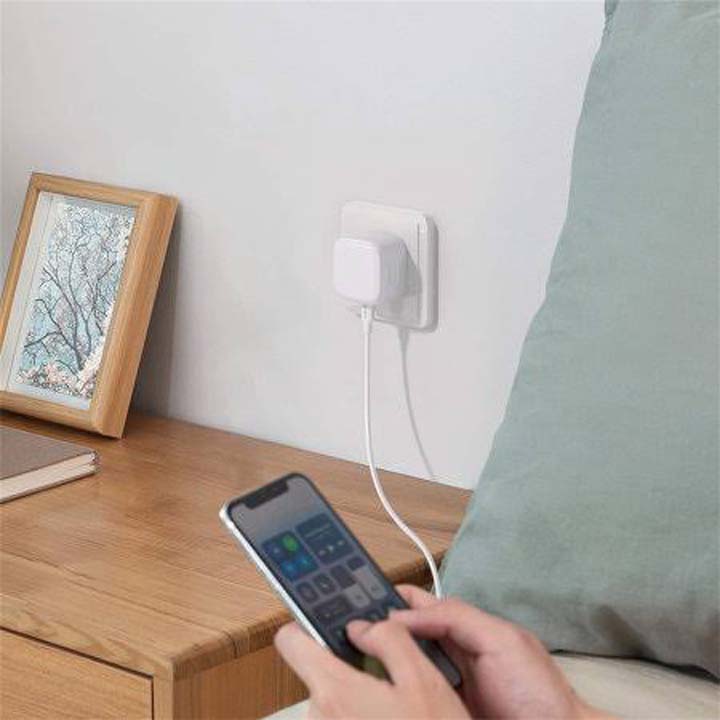 شارژر دیواری 20W بودی PD و فست سه پین با یک خروجی USB-C به همراه کابل 65W USB-C به طول 1.2 متر مدل AC361UTTWS با گارانتی 18 ماهه (6 ماه تعویض) — تصویر ۸