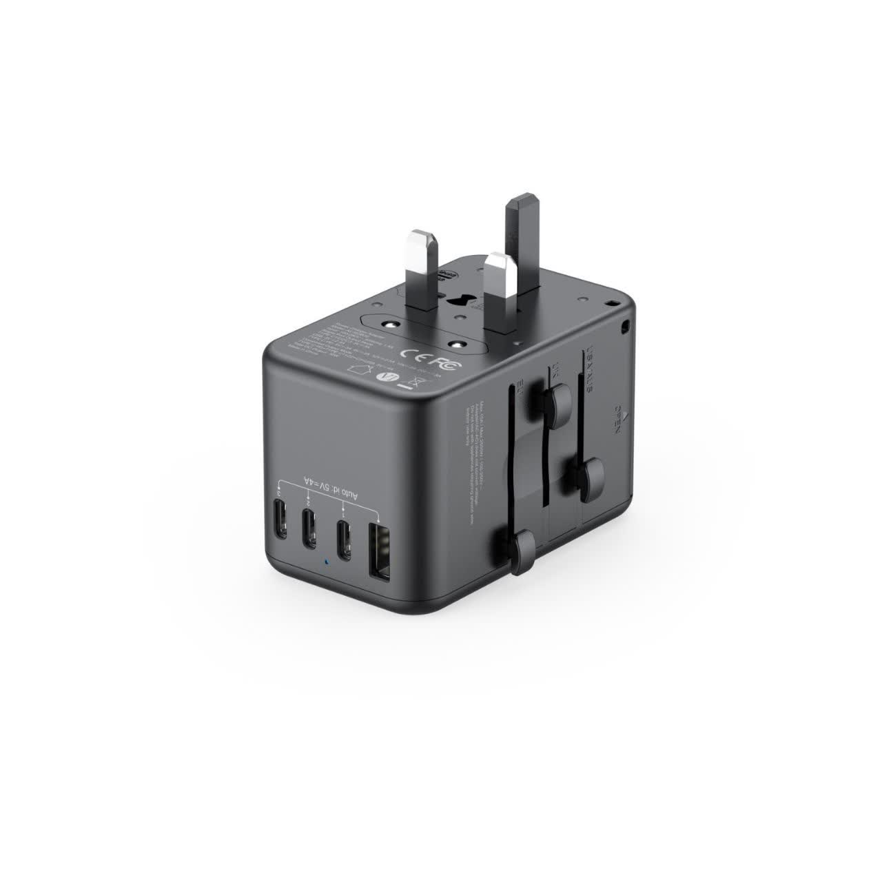 شارژر دیواری 30W GaN بودی PD و فست دارای سری یونیورسال با 5 پورت مدل AC355B30 با گارانتی 18 ماهه (6 ماه تعویض) — تصویر ۴