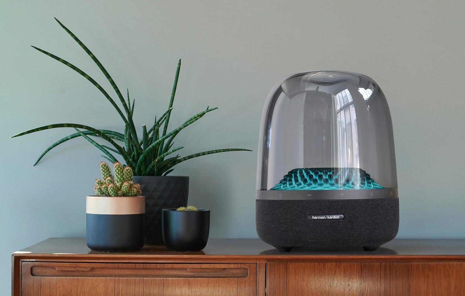 اسپیکر بلوتوثی قابل حمل هارمن کاردن 130 وات مدل Harman Kardon Aura Studio 4 با گارانتی 18 ماهه شرکتی - 5