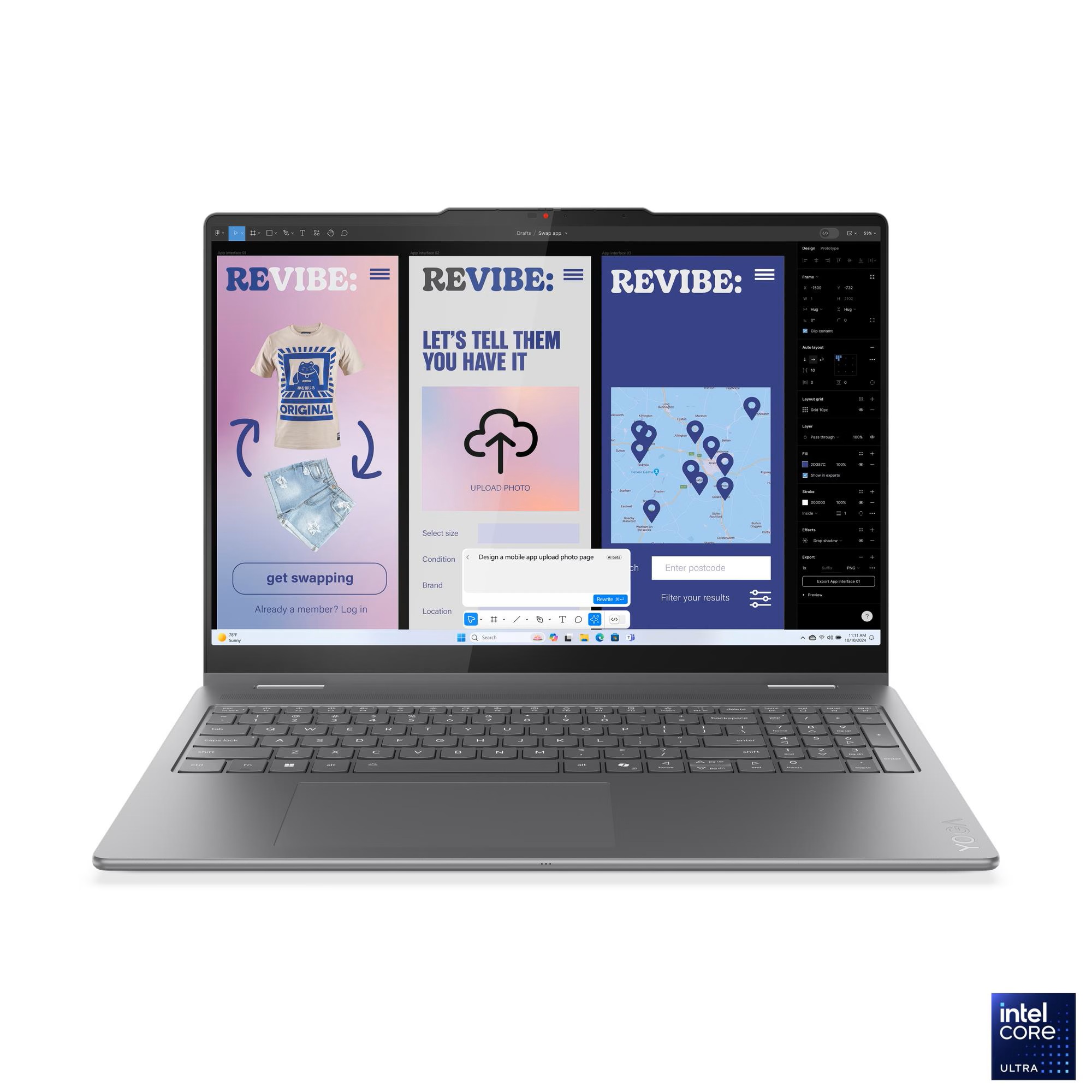 لپ تاپ 16 اینچی لنوو مدل Lenovo yoga 7 2in1 16ILL10 CORE U7 16GB 512GB SSD WIN TOUCH با گارانتی 18 ماهه شرکتی