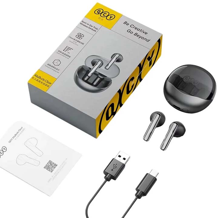 هندزفری بلوتوثی کیو سی وای مدل QCY Ailybuds Clear T32 با گارانتی 18 ماهه شرکتی — تصویر ۱۲