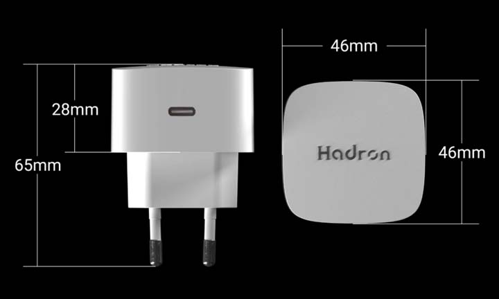 شارژر دیواری هادرون 25 وات مدل Hadron C1011 با یک خروجی USB-C با گارانتی 24 ماهه شرکتی — تصویر ۱۹