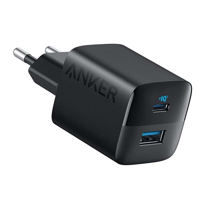 شارژر دیواری 33 وات انکر مدل Anker 323 Charger A2331 با 1 خروجی USB و 1 خروجی USB-C با گارانتی 18 ماهه شرکتی — تصویر ۲