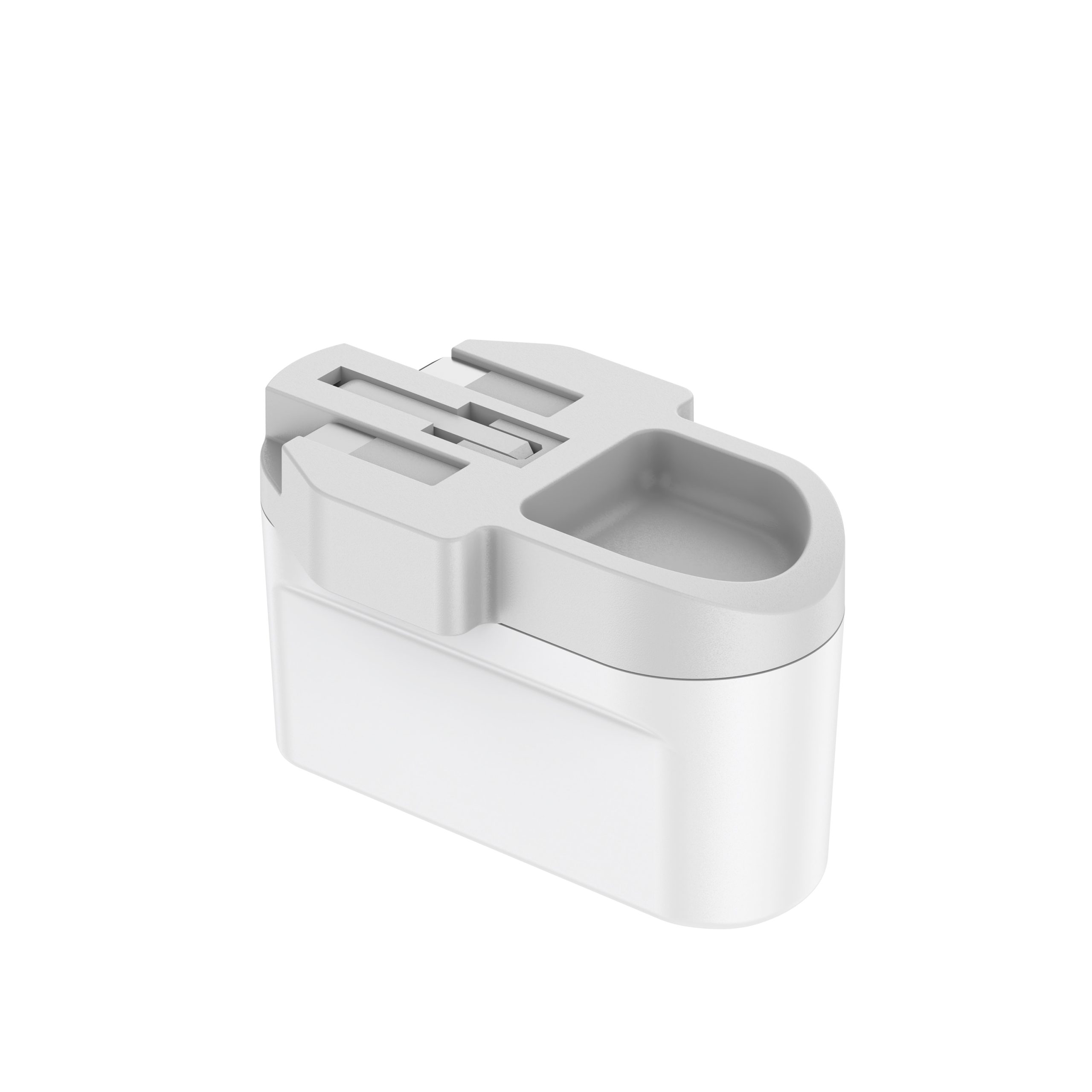 شارژر دیواری 40W GaN بودی PD و فست سه پین با دو خروجی USB-C، نورپردازی و سری قابل چرخش مدل AC326DUW با گارانتی 18 ماهه (6 ماه تعویض) — تصویر ۳