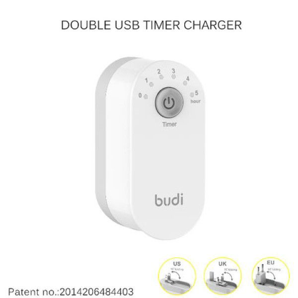 شارژر دیواری 18W بودی PD و فست تایمردار سه پین با 2 پورت مدل AC030TUW با گارانتی 18 ماهه (6 ماه تعویض) — تصویر ۲