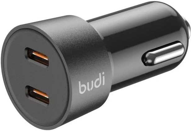 شارژر فندکی 33W بودی PD و فست با دو خروجی USB-C و کابل شارژ USB-C به لایتنینگ مدل CC622RTLB با گارانتی 18 ماهه (6 ماه تعویض) — تصویر ۲