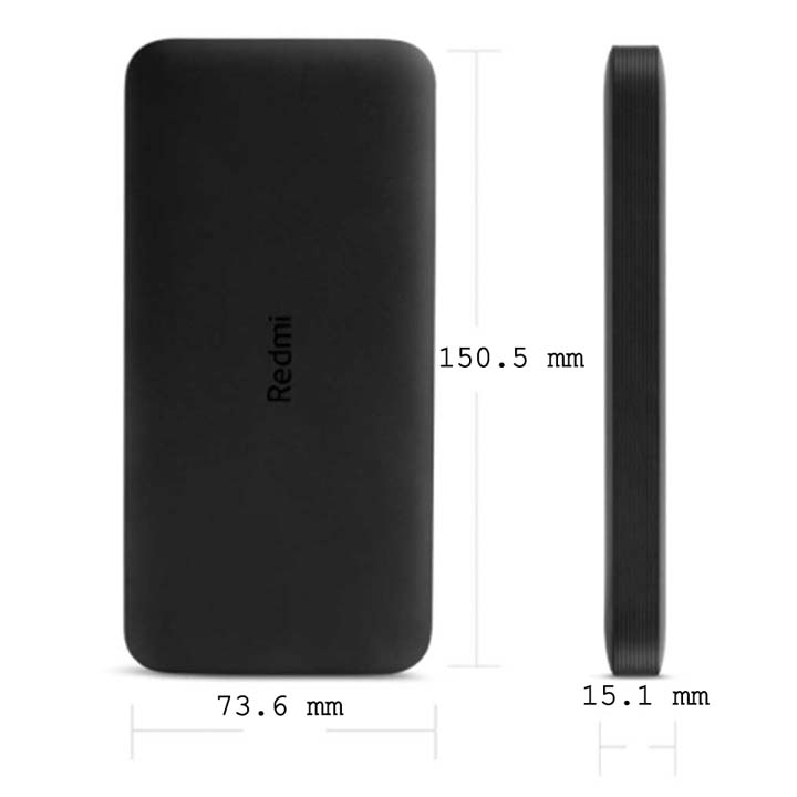 پاوربانک 10000 میلی آمپر شیایومی 10 وات مدل Redmi PB100LZM با گارانتی 18 ماهه شرکتی — تصویر ۴