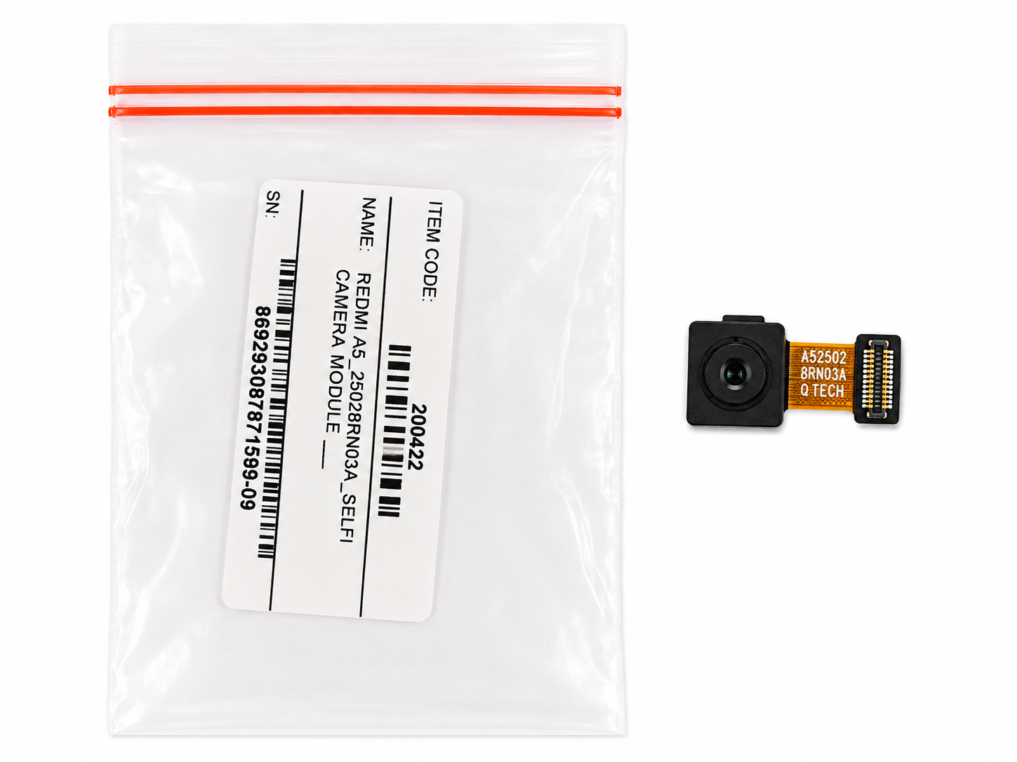 (روکاری) SELFIE CAMERA MODULE XIAOMI REDMI A5 (25028RN03A) SECOND با گارانتی سه ماهه جی اس ام سرویس