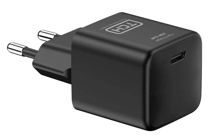شارژر دیواری 25 وات تی سی اچ مدل TCH CA25 دو پین با 1 خروجی USB-C با گارانتی 18 ماهه شرکتی — تصویر ۵