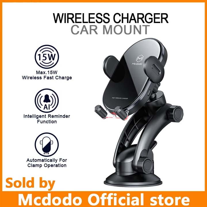 شارژر بی سیم 15 وات و پایه نگهدارنده موبایل مک دودو مدل Mcdodo CH-7620 با گارانتی 12 ماهه شرکتی — تصویر ۴