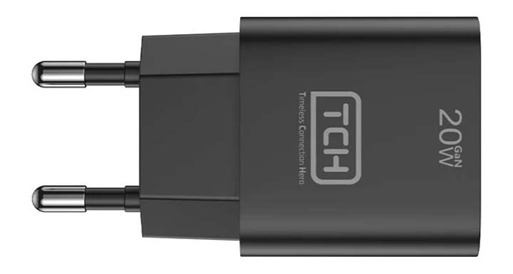 شارژر دیواری 20 وات تی سی اچ مدل TCH CB20 دو پین با 1 خروجی USB-C با گارانتی 18 ماهه شرکتی — تصویر ۴