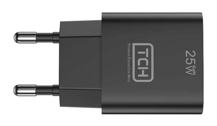 شارژر دیواری 25 وات تی سی اچ مدل TCH CB25 دو پین با 1 خروجی USB-C با گارانتی 18 ماهه شرکتی — تصویر ۴