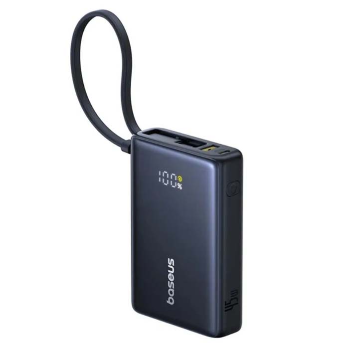 پاوربانک باسیوس 10000 میلی آمپر 45 وات مدل Baseus PicoGo Digital Display Power Bank با گارانتی 24 ماهه شرکتی - 4