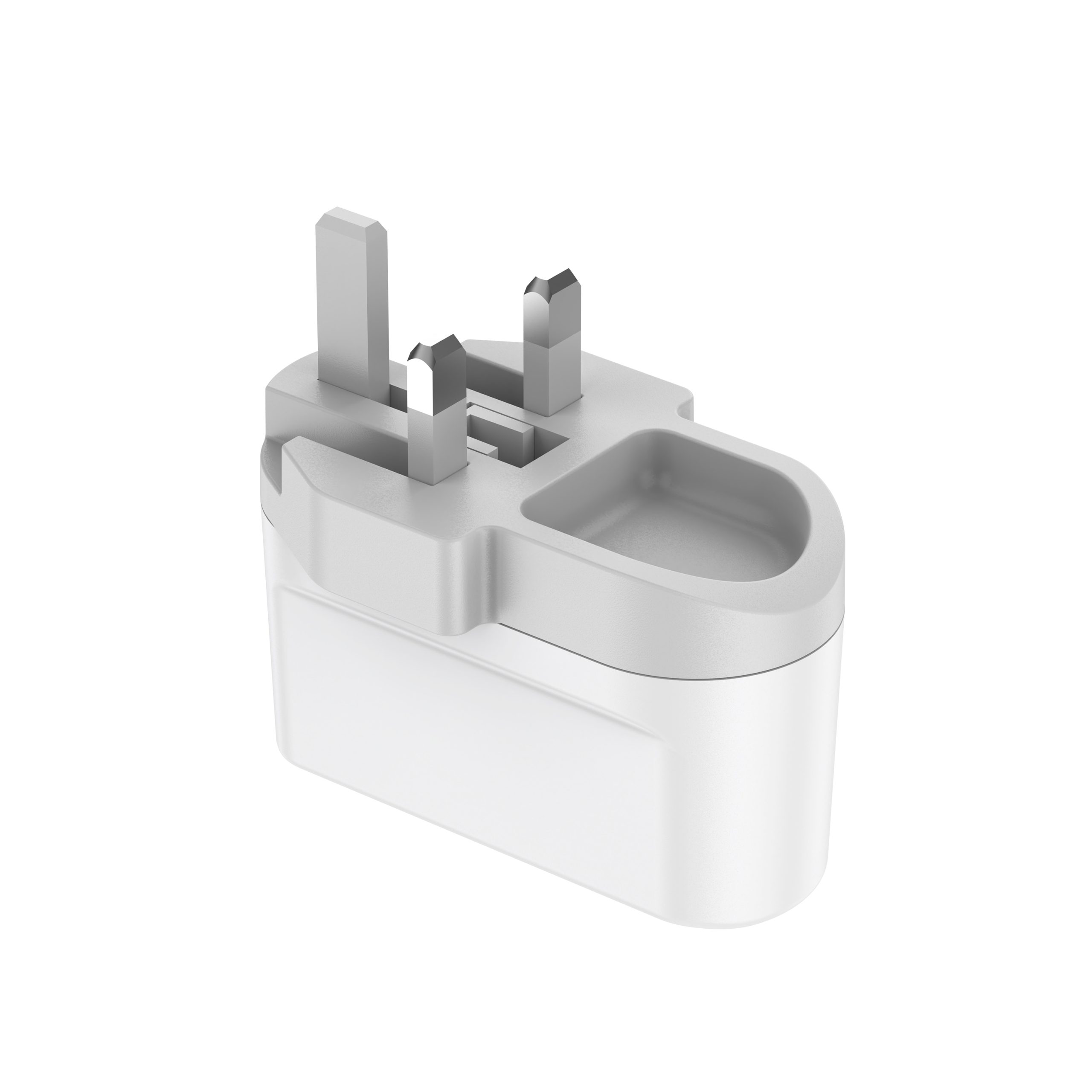 شارژر دیواری 40W GaN بودی PD و فست سه پین با دو خروجی USB-C، نورپردازی و سری قابل چرخش مدل AC326DUW با گارانتی 18 ماهه (6 ماه تعویض) — تصویر ۴