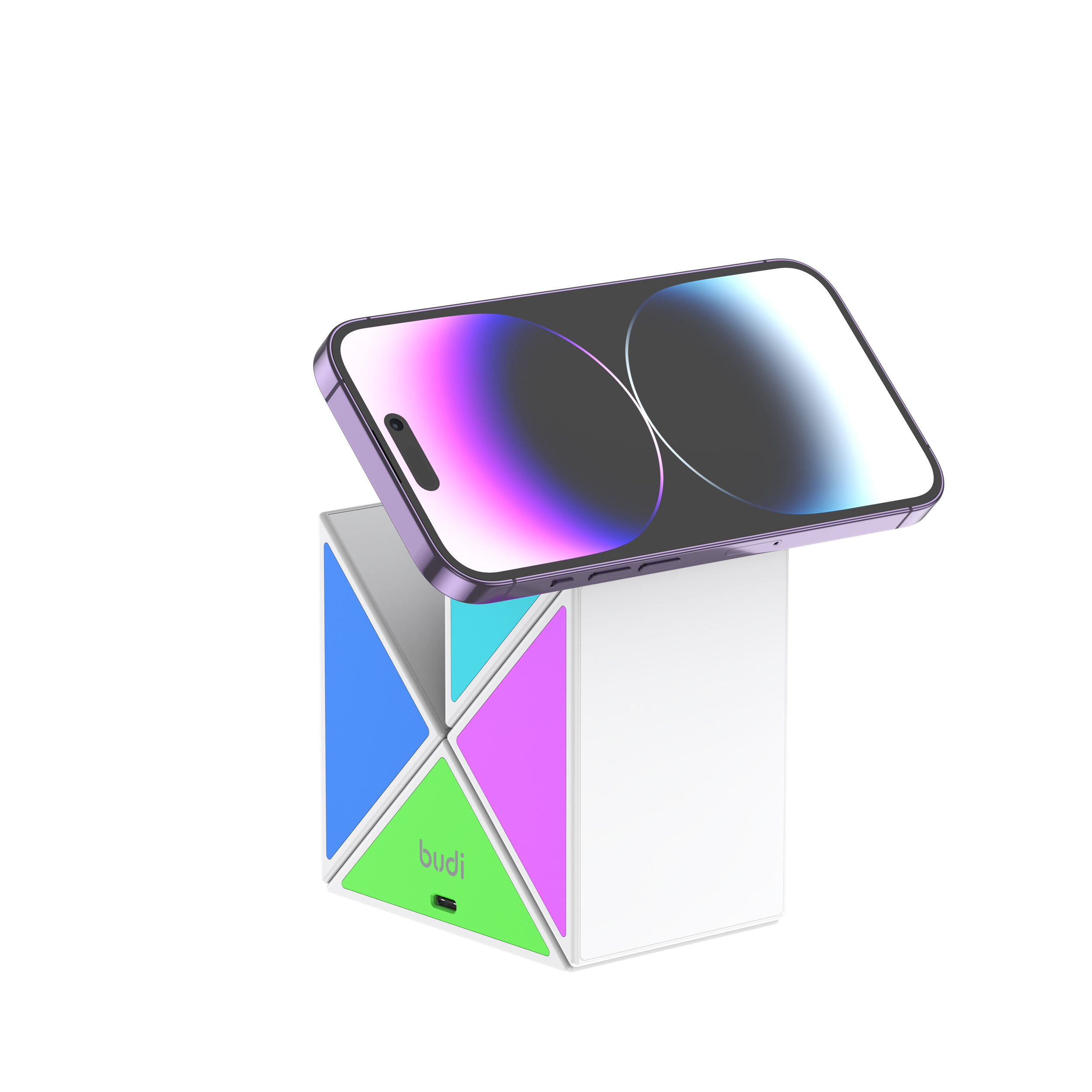 شارژر بی سیم چهار کاره 20W بودی دارای نورپردازی و کابل USB-C به طول 1.2 متر مدل WL4600W با گارانتی 18 ماهه (6 ماه تعویض) — تصویر ۱۰