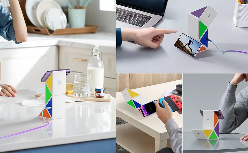 شارژر بی سیم چهار کاره 20W بودی دارای نورپردازی و کابل USB-C به طول 1.2 متر مدل WL4600W با گارانتی 18 ماهه (6 ماه تعویض) — تصویر ۲۲