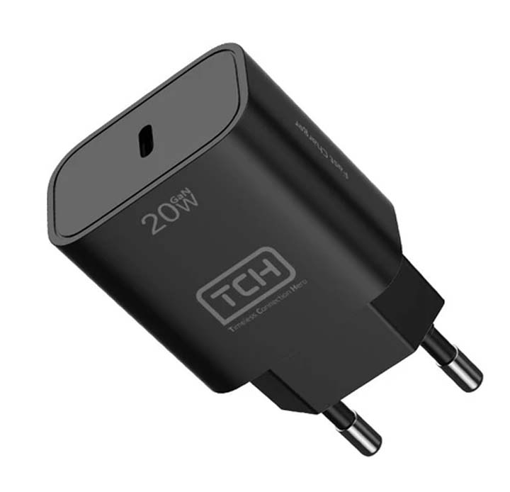 شارژر دیواری 20 وات تی سی اچ مدل TCH CB20 دو پین با 1 خروجی USB-C با گارانتی 18 ماهه شرکتی — تصویر ۵