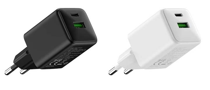 شارژر دیواری 45 وات تی سی اچ مدل TCH CA45 دو پین با 1 خروجی USB-C و 1 خروجی USB با گارانتی 18 ماهه شرکتی — تصویر ۷