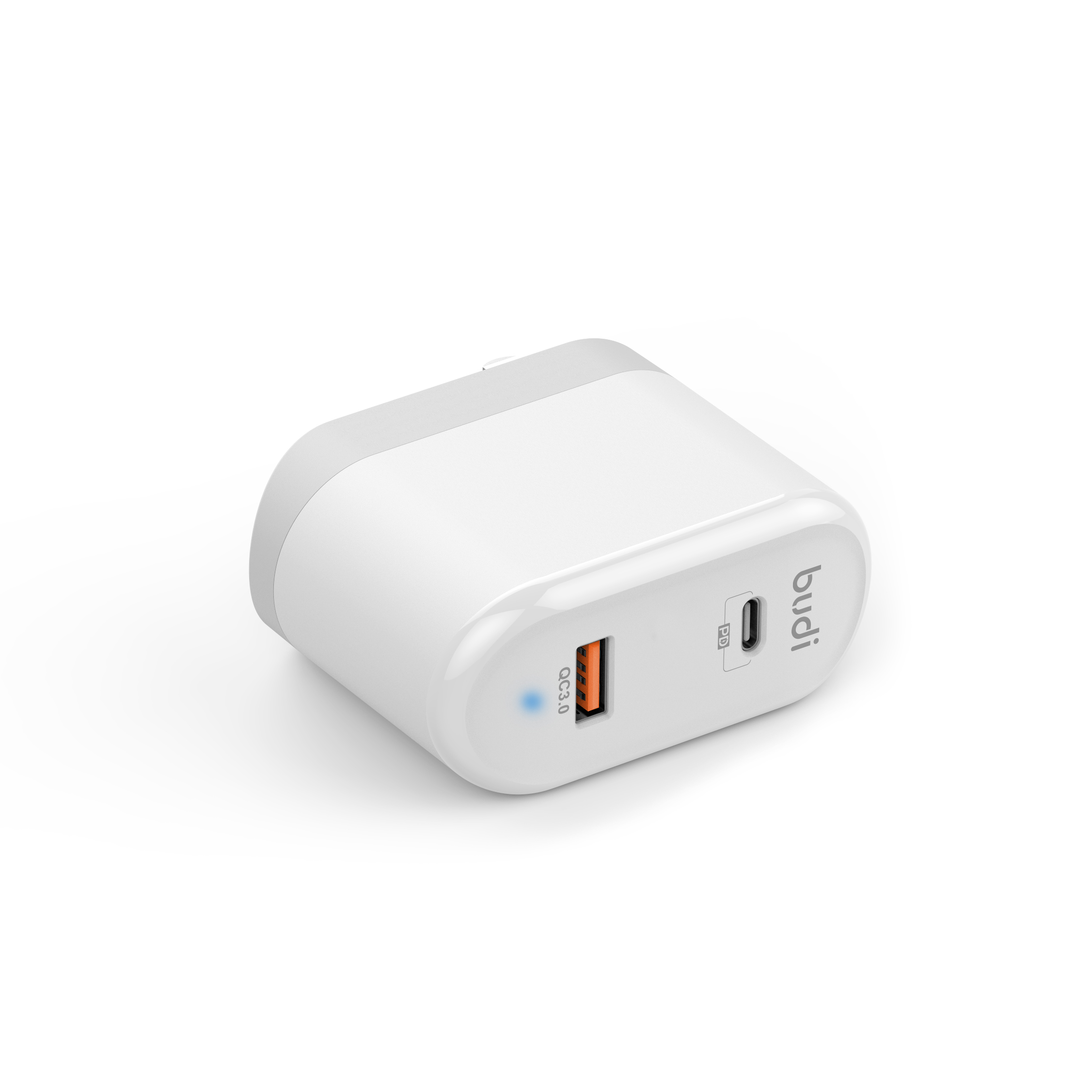 شارژر دیواری 36W بودی PD و فست با یک خروجی USB و یک خروجی USB-C و سری قابل چرخش مدل AC328UW با گارانتی 18 ماهه (6 ماه تعویض) — تصویر ۴