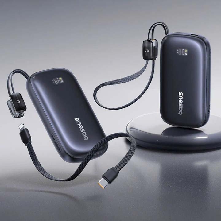 پاوربانک 20000 میلی آمپر باسیوس 22.5 وات مدل Baseus EnerFill FC21 Qpow 3 Ultra به همراه کابل جداشونده با گارانتی 24 ماهه شرکتی - 5