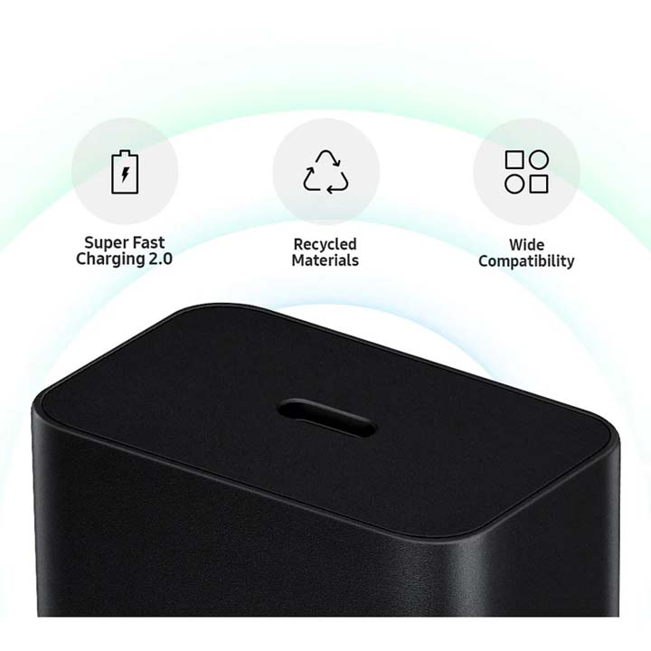 شارژر دیواری 45 وات اوریجینال سامسونگ مدل Samsung EP-T4511 سه پین به همراه کابل Type-C به Type-C طول 1.8 متر با گارانتی 18 ماهه شرکتی — تصویر ۸
