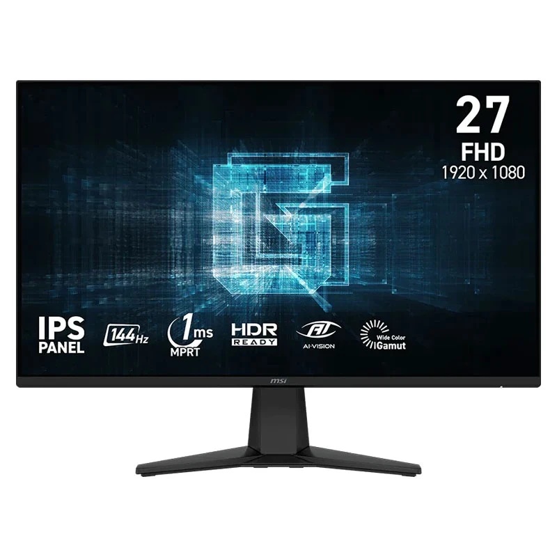 مانیتور 27 اینچ ام اس آی مدل MSI MONITOR GAMING FLAT G275L E14FHD AD FIX STAND با گارانتی 24 ماهه شرکتی