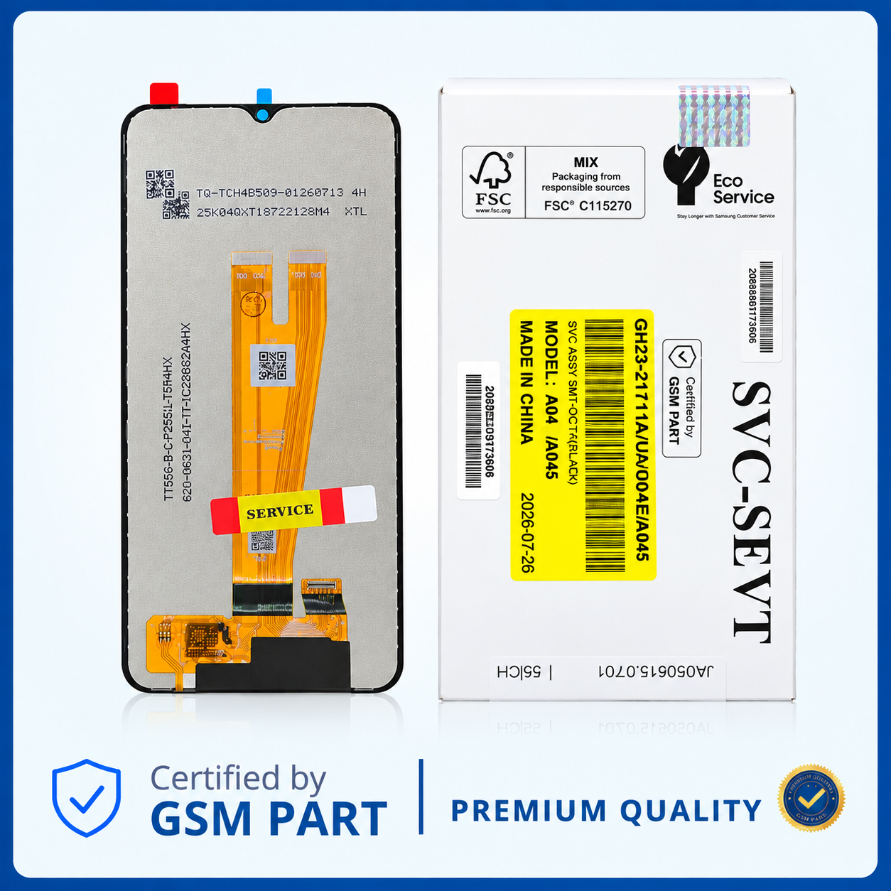 LCD SAMSUNG A04 (A045) N.F (SERVICE PACK) GSM PART