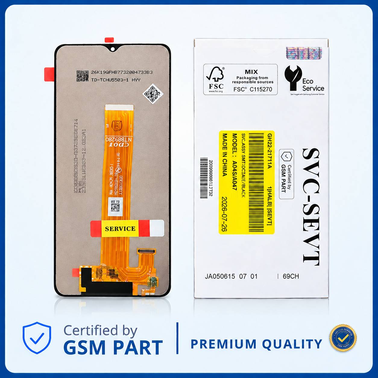 LCD SAMSUNG A04S (A047) N.F (SERVICE PACK) GSM PART