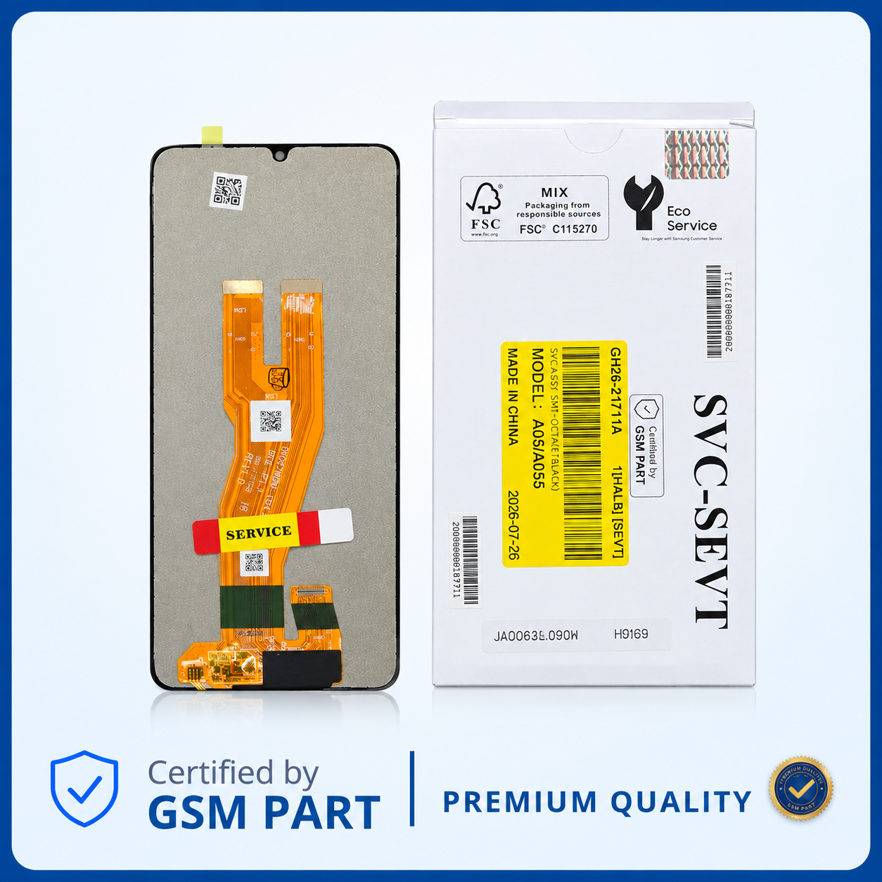 LCD SAMSUNG A05 (A055) N.F (SERVICE PACK) GSM PART