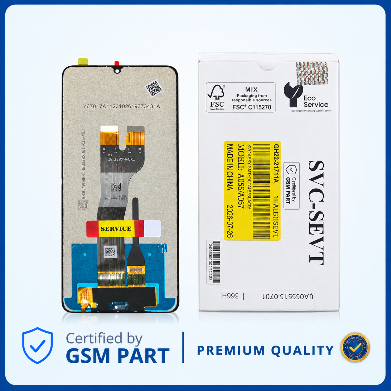 LCD SAMSUNG A05S (A057) N.F (SERVICE PACK) GSM PART