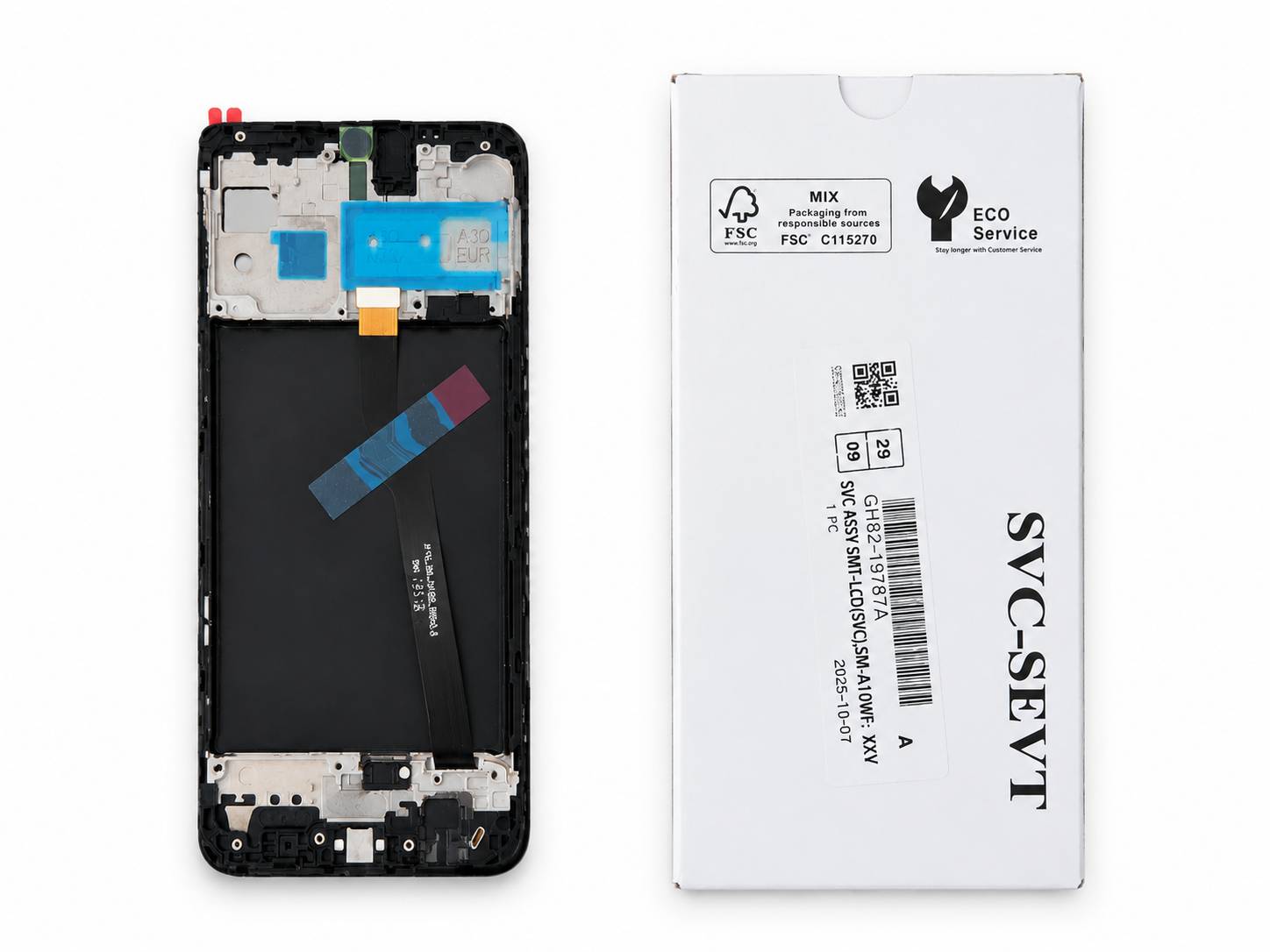 LCD SAMSUNG A10 (A105 / M10) W.F (SERVICE PACK)