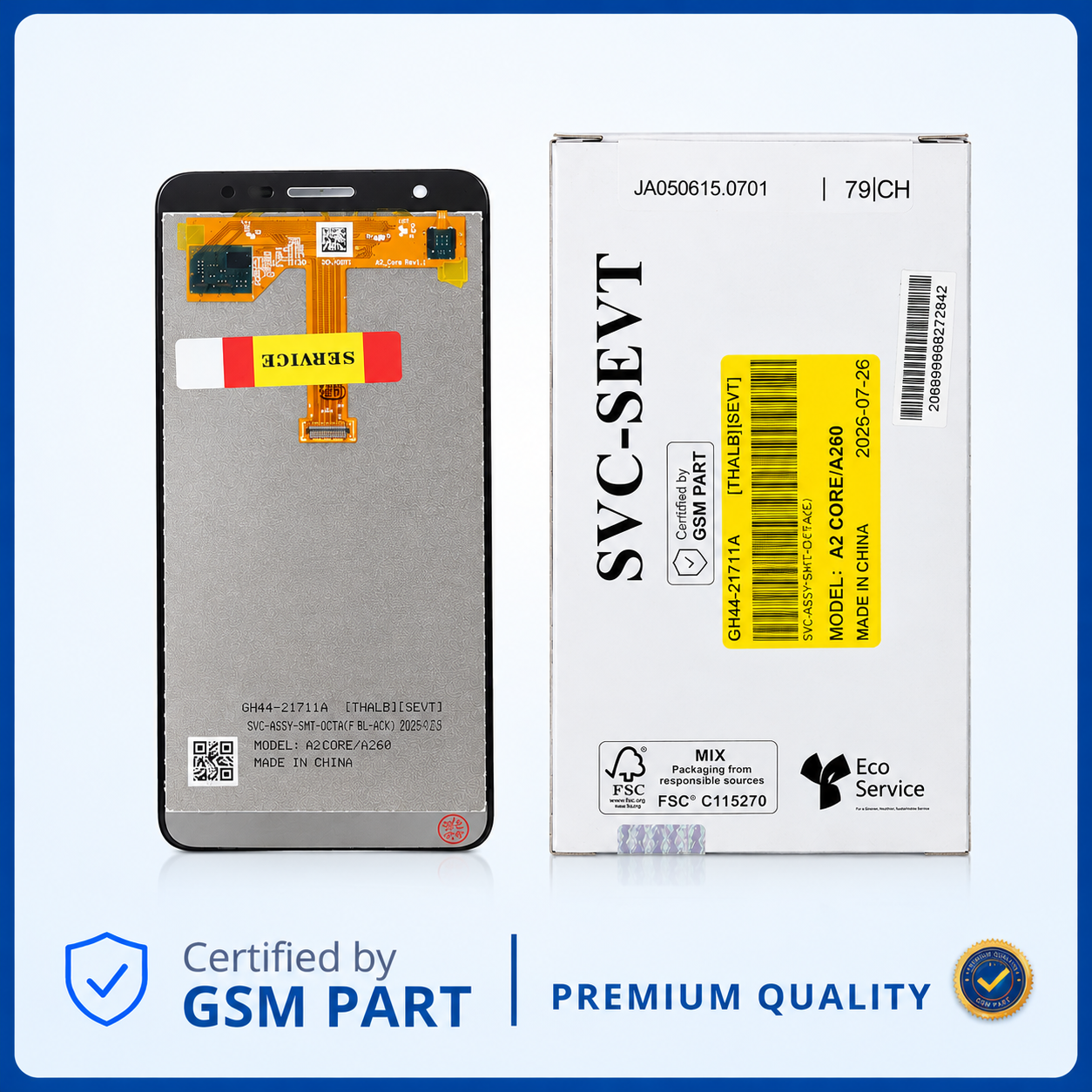 LCD SAMSUNG A2 CORE (A260) N.F (SERVICE PACK) GSM PART