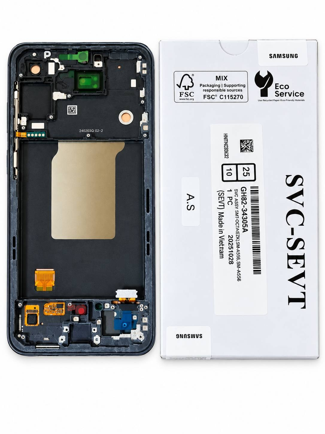 LCD SAMSUNG A55 - 5G (A556) W.F (ASSEMBLED)