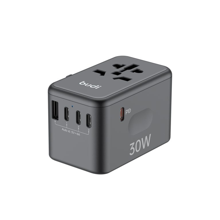 شارژر دیواری 30W GaN بودی PD و فست دارای سری یونیورسال با 5 پورت مدل AC355B30 با گارانتی 18 ماهه (6 ماه تعویض) — تصویر ۲