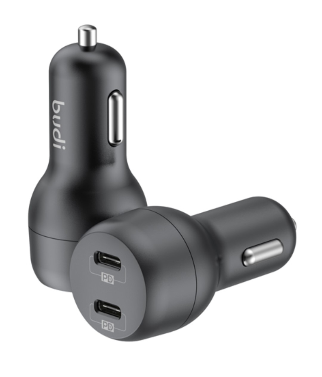 شارژر فندکی 40W بودی PD و فست با دو خروجی USB-C به همراه کابل USB-C به USB-C مدل CC108RTTB با گارانتی 18 ماهه (6 ماه تعویض) — تصویر ۲