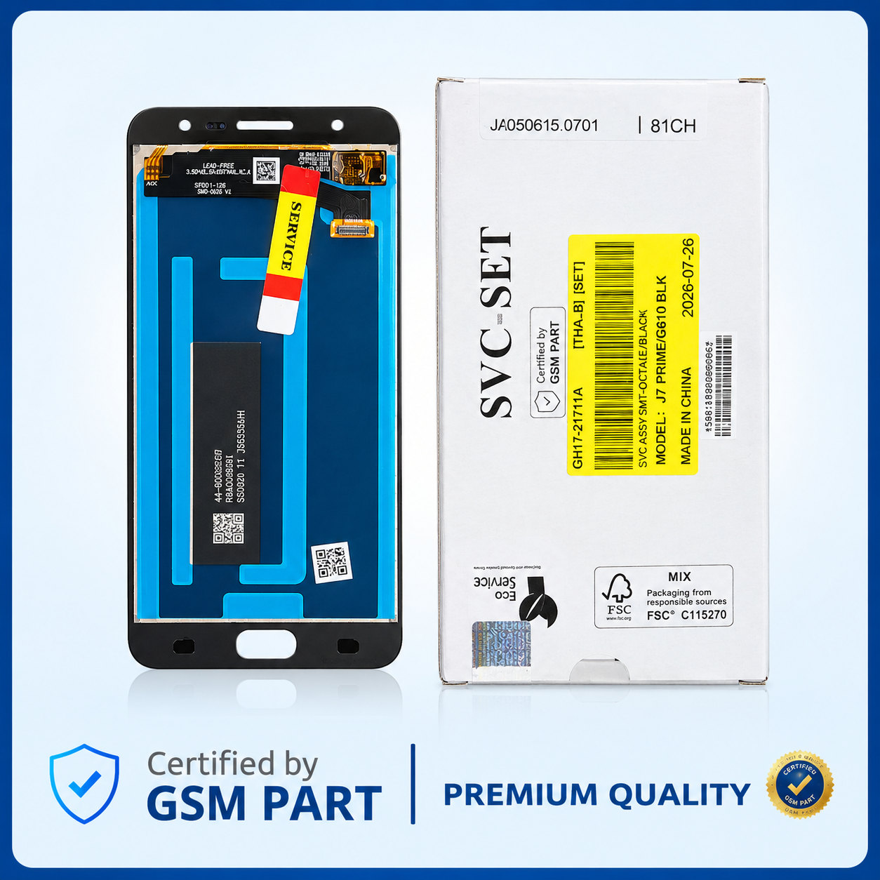 LCD SAMSUNG J7 PRIME (G610) N.F (SERVICE PACK) GSM PART