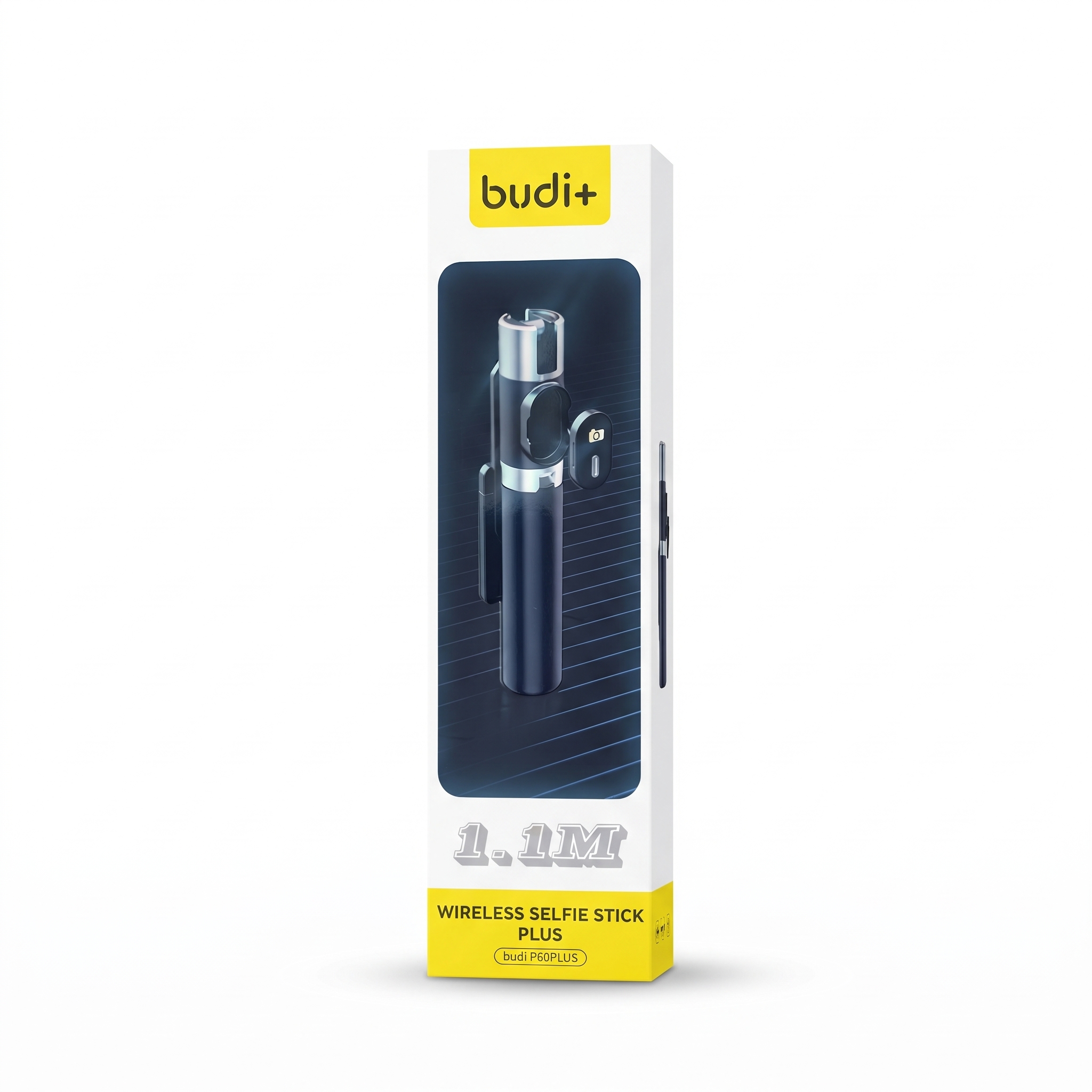 سلفی استیک وایرلس Budi Plus مدل P60 Plus با گارانتی 18 ماهه (6 ماه تعویض)