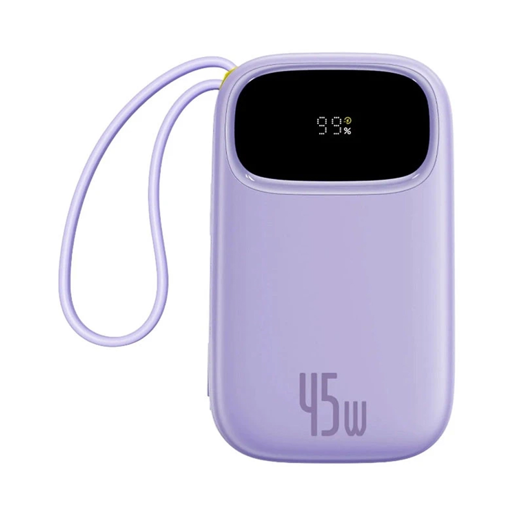 پاوربانک 20000 میلی آمپر باسیوس 45 وات مدل Baseus EnerFill FC31 به همراه دو کابل USB-C متصل با گارانتی 24 ماهه شرکتی