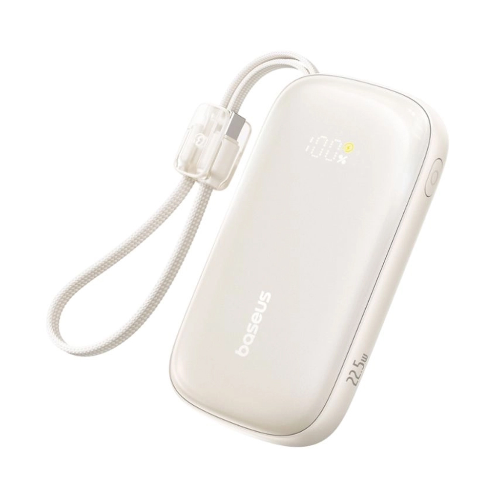 پاوربانک 20000 میلی آمپر باسیوس 22.5 وات مدل Baseus EnerFill FC21 Qpow 3 Ultra به همراه کابل جداشونده با گارانتی 24 ماهه شرکتی