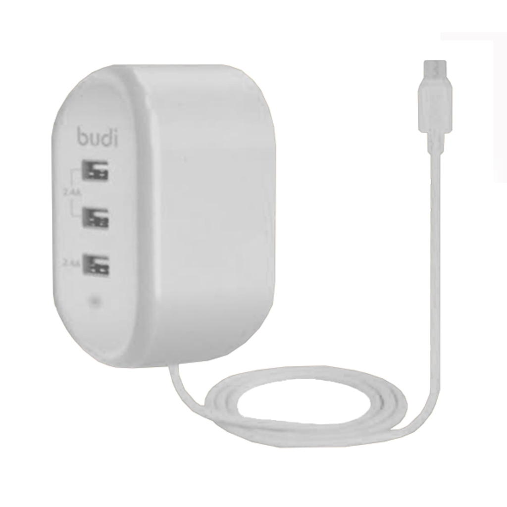 شارژر دیواری 24W بودی با خروجی USB و کابل microUSB مدل M8J312EM با گارانتی 18 ماهه (6 ماه تعویض)