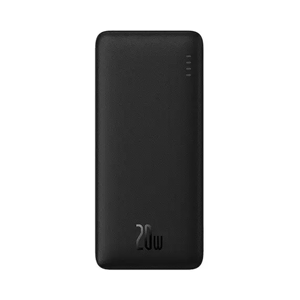 پاوربانک فست شارژ 20000 میلی آمپر باسیوس 20 وات مدل Baseus Airpow به همراه کابل USB به USB-C به طول 0.5 متر با گارانتی 24 ماهه شرکتی