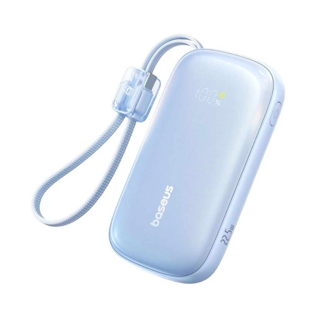 پاوربانک 20000 میلی آمپر باسیوس 22.5 وات مدل Baseus EnerFill FC21 Qpow 3 Ultra به همراه کابل جداشونده با گارانتی 24 ماهه شرکتی