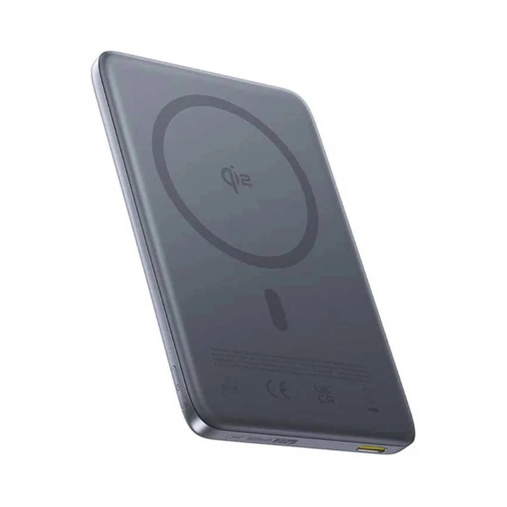 پاوربانک مگنتی 10000 میلی آمپر باسیوس 27 وات مدل Baseus PicoGo AM41 Ultra Slim Qi2 Magnetic به همراه کابل USB-C به USB-C به طول 0.3 متر با گارانتی 24 ماهه شرکتی