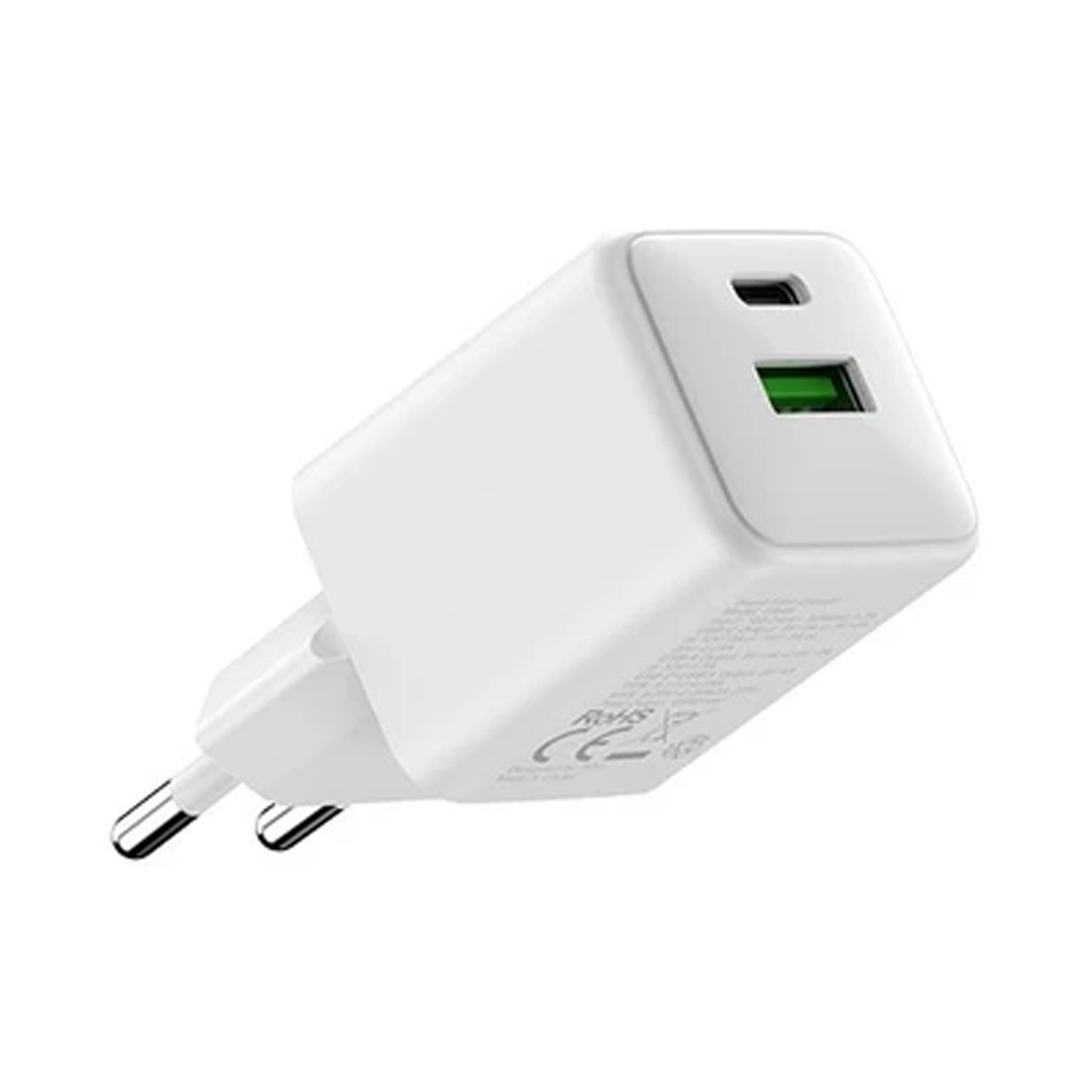 شارژر دیواری 45 وات تی سی اچ مدل TCH CA45 دو پین با 1 خروجی USB-C و 1 خروجی USB با گارانتی 18 ماهه شرکتی — تصویر ۳