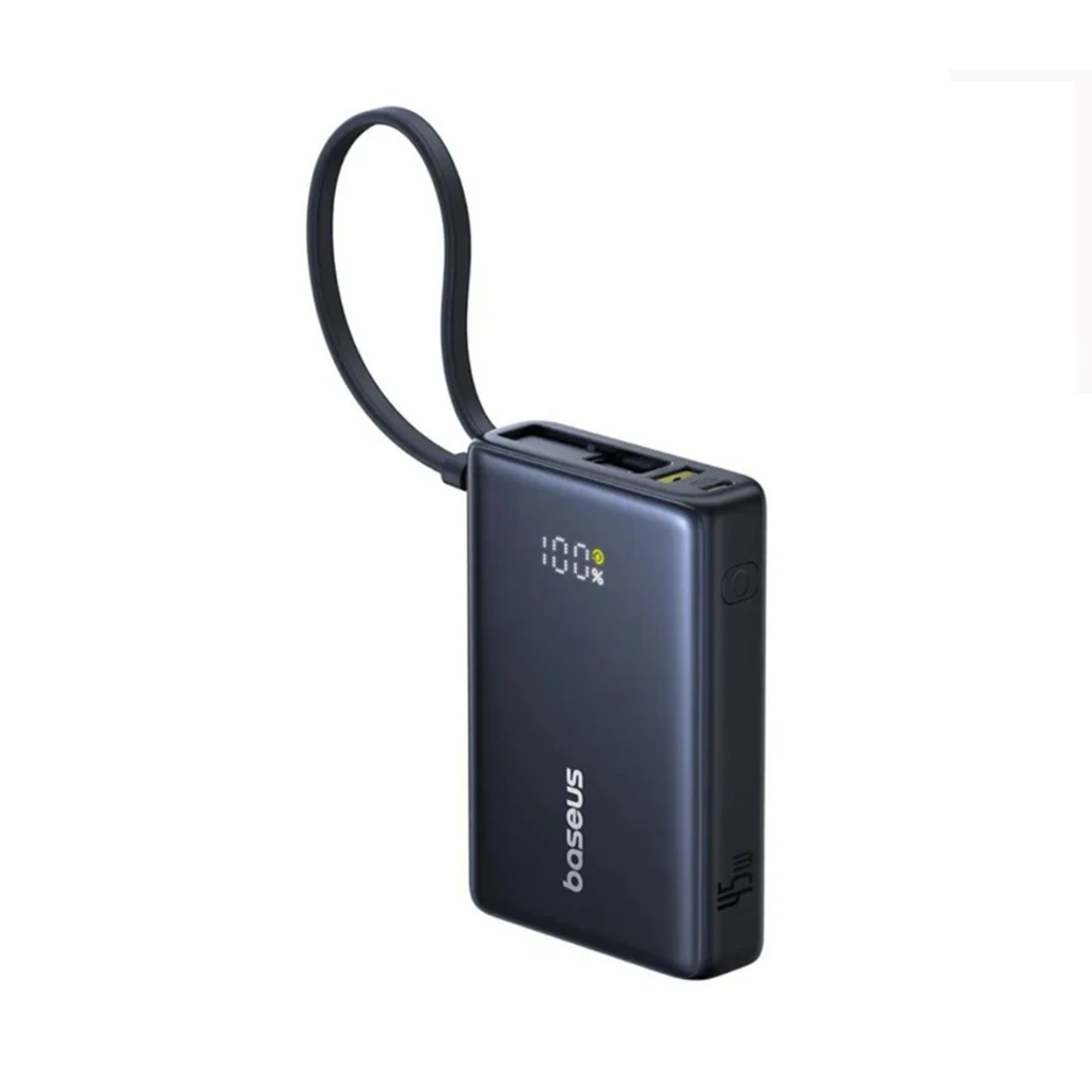 پاوربانک باسیوس 10000 میلی آمپر 45 وات مدل Baseus PicoGo Digital Display Power Bank با گارانتی 24 ماهه شرکتی